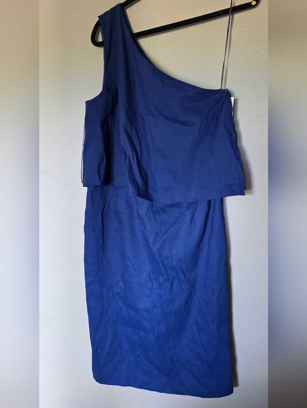 ANTONIO MELANI One-Shoulder Royal Blue Sheath Dress